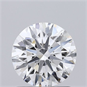Lab Grown Diamond 1.05 Carats, Round with Ideal Cut, D Color, VVS1 Clarity and Certified by IGI