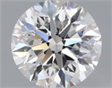 Natural Diamond 0.70 Carats, Round with Excellent Cut, F Color, VVS1 Clarity and Certified by GIA