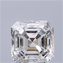 Natural Diamond 1.02 Carats, Asscher with  Cut, H Color, VVS1 Clarity and Certified by GIA