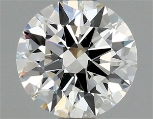 Picture of Natural Diamond 0.61 Carats, Round with Excellent Cut, H Color, VS2 Clarity and Certified by GIA