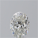 Natural Diamond 2.01 Carats, Oval with  Cut, H Color, SI1 Clarity and Certified by GIA