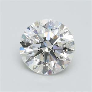Picture of Lab Grown Diamond 4.00 Carats, Round with Excellent Cut, H Color, VVS2 Clarity and Certified by IGI