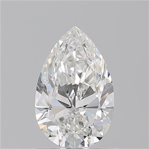 Picture of Natural Diamond 0.90 Carats, Pear with  Cut, F Color, SI1 Clarity and Certified by GIA