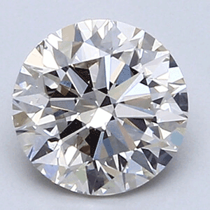 Picture of 1.02 Carats, Round natural Diamond with Ideal Cut, H Color, VVS2 Clarity and Certified by CGL
