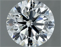 Natural Diamond 0.90 Carats, Round with Very Good Cut, H Color, VS2 Clarity and Certified by IGI
