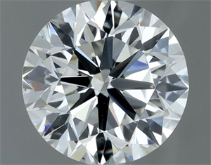Picture of Natural Diamond 0.90 Carats, Round with Very Good Cut, H Color, VS2 Clarity and Certified by IGI