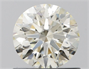 Natural Diamond 0.73 Carats, Round with Excellent Cut, J Color, VS2 Clarity and Certified by IGI
