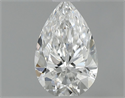 Diamante Natural 0.46 quilates, De pera , Color E, claridad VVS1 y certificado GIA
