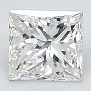 Picture of 0.35 Carats, Princess Diamond with Very Good Cut, G Color, VS1 Clarity and Certified By CGL