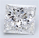 0.20 Carats, Princess Diamond with Very Good Cut, E Color, VVS2 Clarity and Certified By CGL