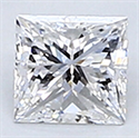 0.22 Carats, Princess Diamond with Very Good Cut, E Color, VVS1 Clarity and Certified By CGL