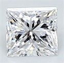 0.22 quilates, diamante princesa con muy buen corte, color E, claridad VVS2 y certificado por CGL