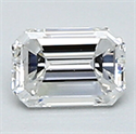 0.24 quilates, diamante esmeralda con muy buen corte, color E, claridad VVS2 y certificado por CGL