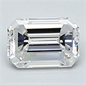 0.24 Carats, Emerald Diamond with Very Good Cut, E Color, VVS2 Clarity and Certified By CGL