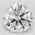 Lab Grown Diamond 2.95 Carats, Round with Excellent Cut, D Color, VVS1 Clarity and Certified by GIA