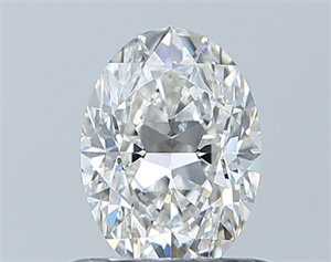 Foto Diamante Natural 0.70 quilates, Ovalado , Color G, claridad SI1 y certificado GIA de