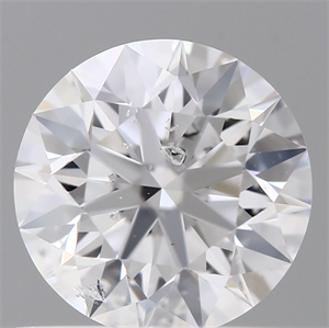 Picture of Natural Diamond 0.58 Carats, Round with Excellent Cut, D Color, I1 Clarity and Certified by GIA