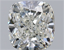 Natural Diamond 3.81 Carats, Cushion with  Cut, J Color, SI1 Clarity and Certified by GIA