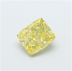 Picture of Lab Grown Diamond 2.08 Carats, CUSHION MODIFIED with  Cut, Fancy Yellow Color, VS1 Clarity and Certified by IGI