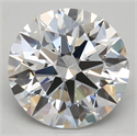 Lab Grown Diamond 3.30 Carats, Round with Excellent Cut, D Color, IF Clarity and Certified by GIA