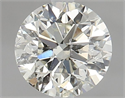 Natural Diamond 0.90 Carats, Round with Very Good Cut, G Color, SI2 Clarity and Certified by HRD