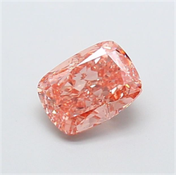 Picture of Lab Grown Diamond 1.54 Carats, CUSHION MODIFIED with  Cut, Fancy Intense Pink Color, VS2 Clarity and Certified by IGI