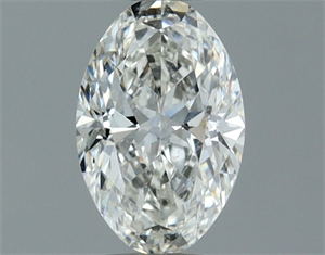 Picture of Natural Diamond 0.50 Carats, Oval with  Cut, I Color, SI2 Clarity and Certified by GIA