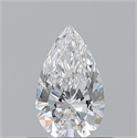 Diamante Natural 0.55 quilates, De pera , Color E, claridad IF y certificado GIA