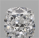 Natural Diamond 0.61 Carats, Cushion with  Cut, D Color, VVS2 Clarity and Certified by GIA