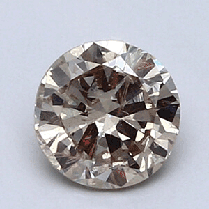 Foto Diamante redondo natural de 0,53 quilates con muy buen corte, K VS1, certificado por CGL de