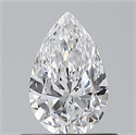 Diamante Natural 0.56 quilates, De pera , Color D, claridad VVS2 y certificado GIA