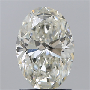 Picture of Natural Diamond 1.51 Carats, Oval with  Cut, J Color, SI2 Clarity and Certified by GIA
