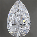 Diamante Natural 4.00 quilates, De pera , Color D, claridad IF y certificado GIA