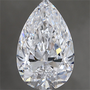 Foto Diamante Natural 4.00 quilates, De pera , Color D, claridad IF y certificado GIA de