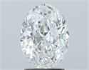 Natural Diamond 2.00 Carats, Oval with  Cut, F Color, SI1 Clarity and Certified by GIA