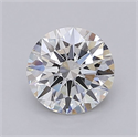 Lab Grown Diamond 1.25 Carats, Round with Ideal Cut, G Color, VS1 Clarity and Certified by IGI