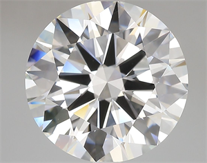 Picture of Lab Grown Diamond 7.06 Carats, Round with Ideal Cut, F Color, VVS2 Clarity and Certified by IGI