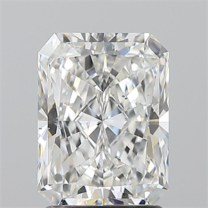 Foto Diamante Natural 2.01 quilates, Radiante , Color F, claridad SI1 y certificado GIA de