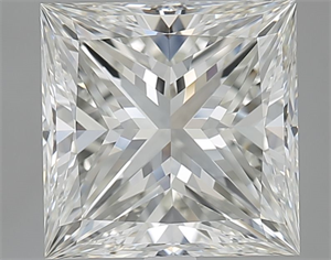 Foto Diamante Natural 4.01 quilates, Princesa , Color I, claridad VVS1 y certificado GIA de