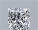 Diamante Natural 0.51 quilates, Princesa , Color E, claridad VVS2 y certificado GIA