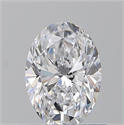Diamante Natural 0.70 quilates, Ovalado , Color D, claridad VVS1 y certificado GIA
