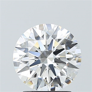 Picture of Lab Grown Diamond 2.09 Carats, Round with Ideal Cut, E Color, VVS1 Clarity and Certified by IGI