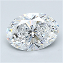 Diamante Natural 3.01 quilates, Ovalado , Color D, claridad VVS2 y certificado GIA