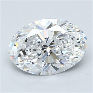 Foto Diamante Natural 3.01 quilates, Ovalado , Color D, claridad VVS2 y certificado GIA de