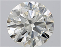 Natural Diamond 0.90 Carats, Round with Very Good Cut, J Color, SI1 Clarity and Certified by GIA