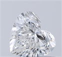 Natural Diamond 0.51 Carats, Heart with  Cut, H Color, SI2 Clarity and Certified by GIA