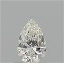 Natural Diamond 0.56 Carats, Pear with  Cut, H Color, VVS1 Clarity and Certified by GIA