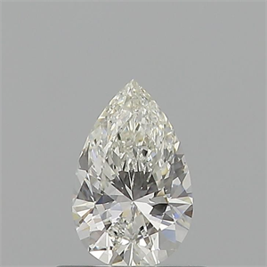 Picture of Natural Diamond 0.56 Carats, Pear with  Cut, H Color, VVS1 Clarity and Certified by GIA