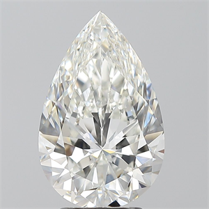 Foto Diamante Natural 3.51 quilates, De pera , Color H, claridad VS1 y certificado GIA de