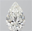 Natural Diamond 3.51 Carats, Pear with  Cut, H Color, VS1 Clarity and Certified by GIA
